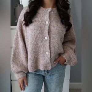 Mimosa Pastel Fuzzy Cardigan